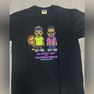 BAPE x The Fresh Prince & DJ Jazzy Jeff Baby Milo Tee Black